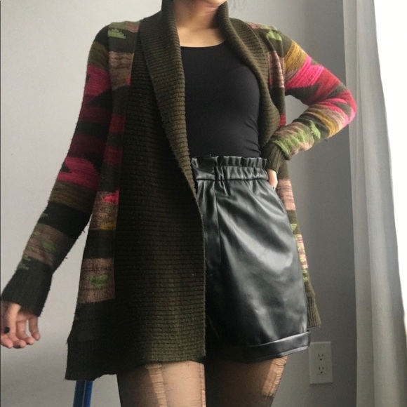 Pacsun Colorful Aztec Winter Cardigan - Picture 2 of 4
